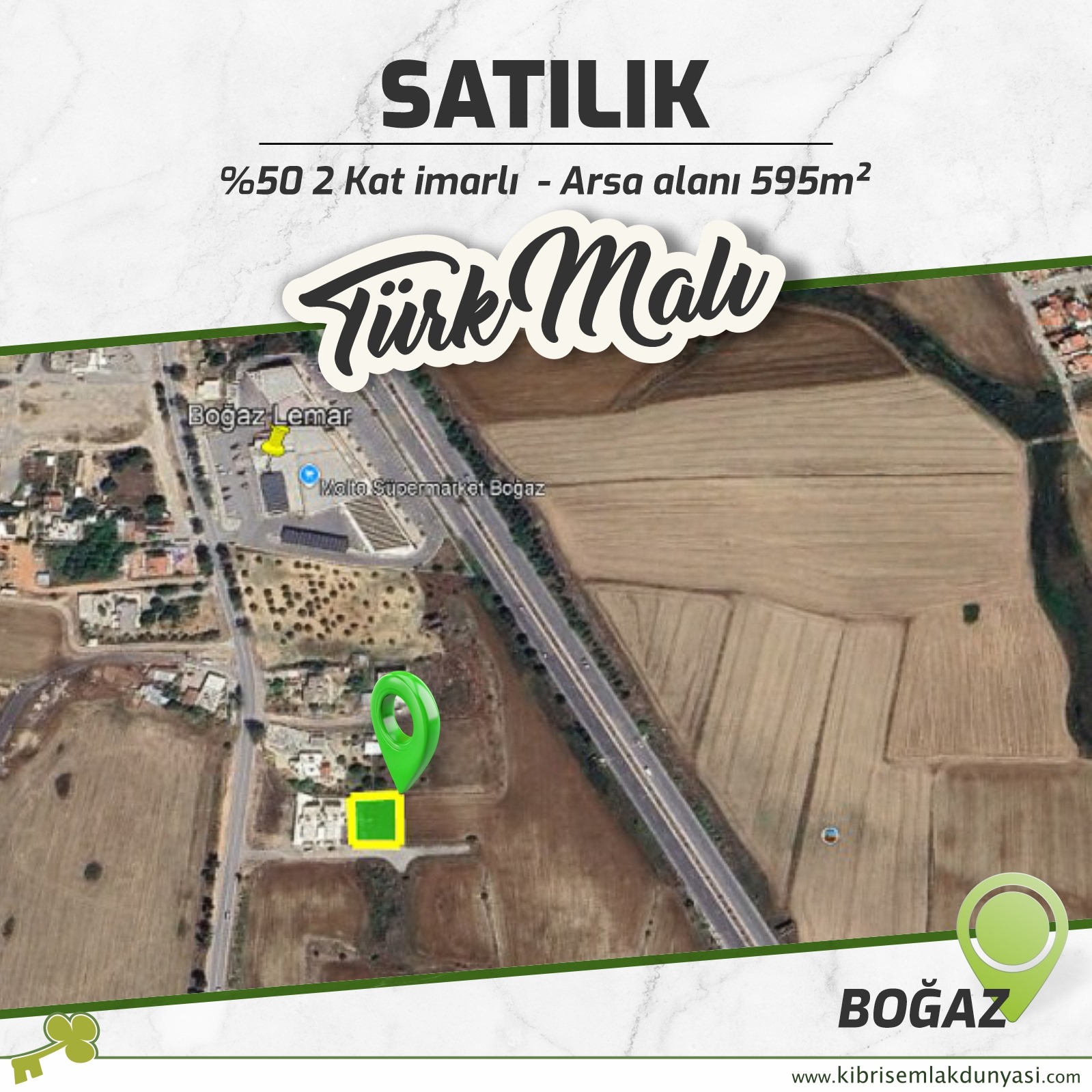 Girne Boğaz' da Türk Malı Arsa Fırsatı